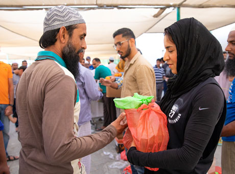 Distribution of Iftar meals